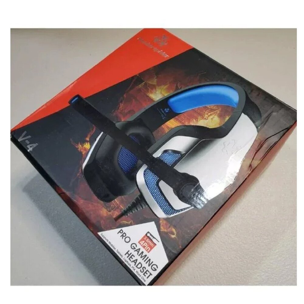 Hunterspider V-4 Pro Gaming Headset 3.5mm 4 Pin for Computers, PS4, Xbox One